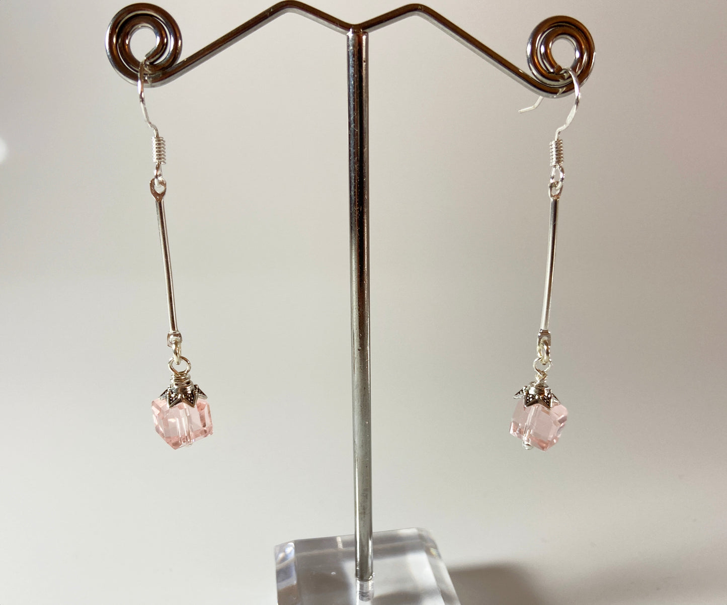 Cube drop earrings