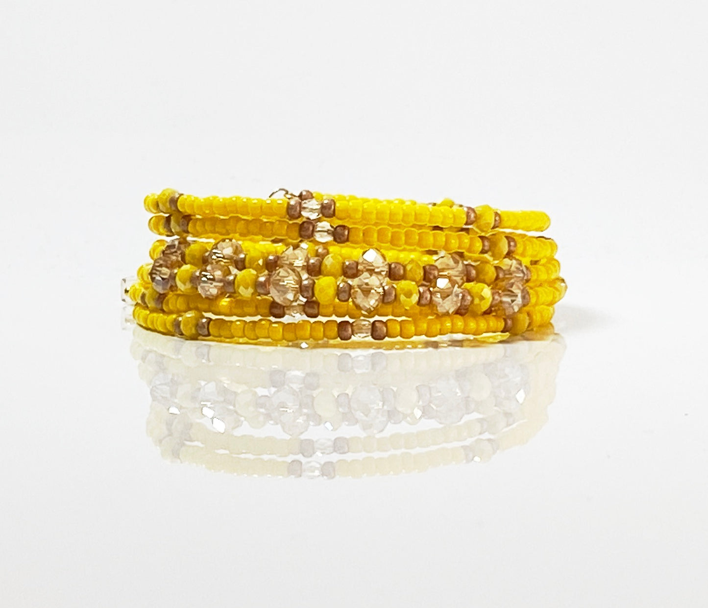 Dandelion field wrap bracelet