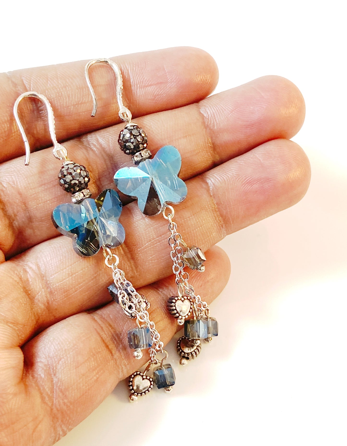 Butterfly cluster earring