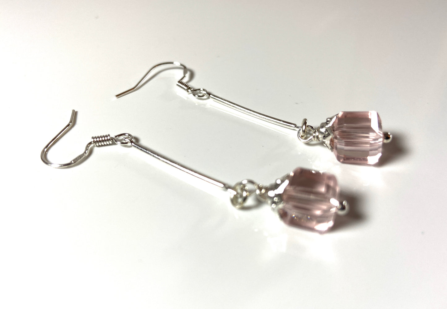 Cube drop earrings