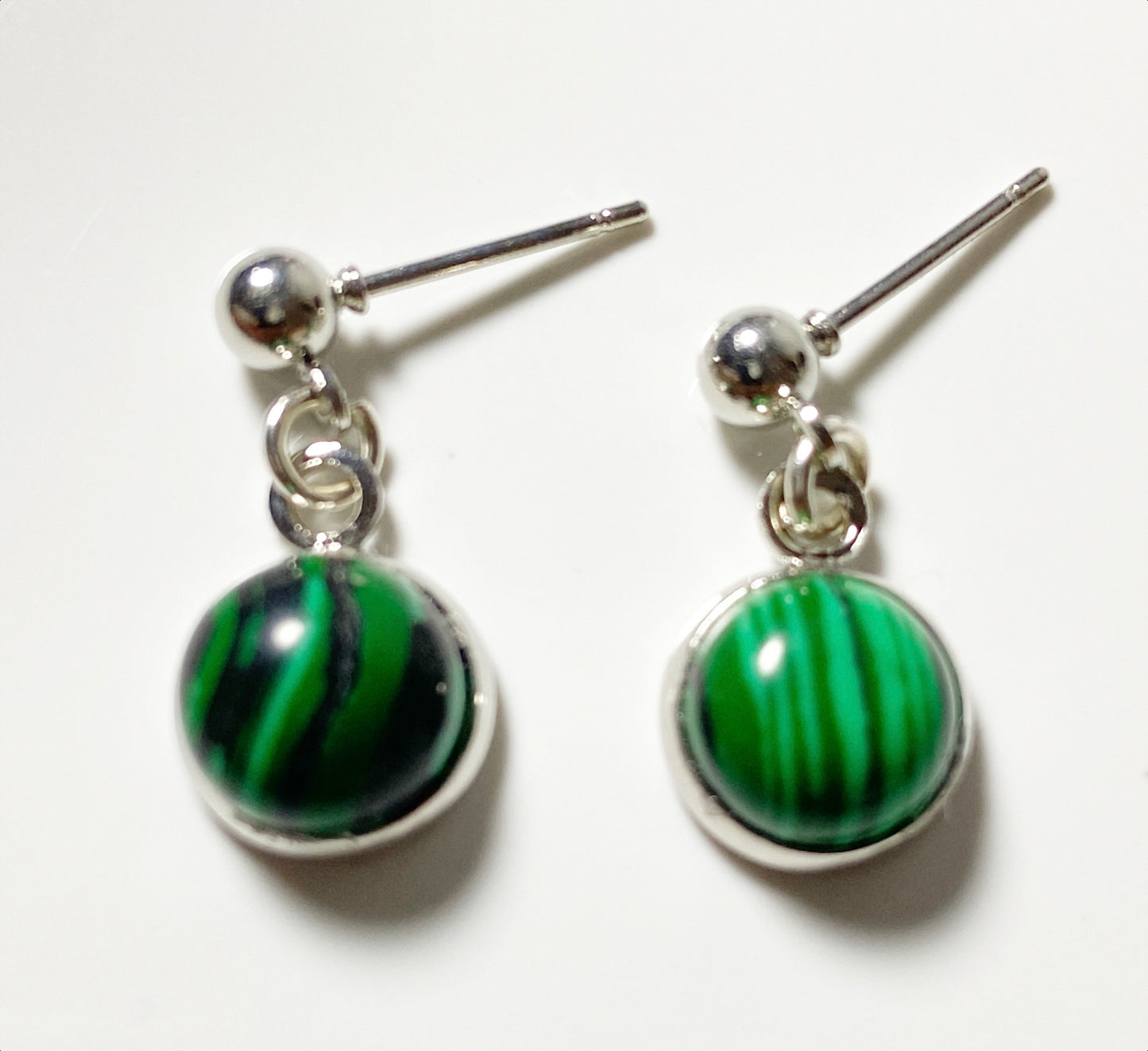 Gemstone drop earrings