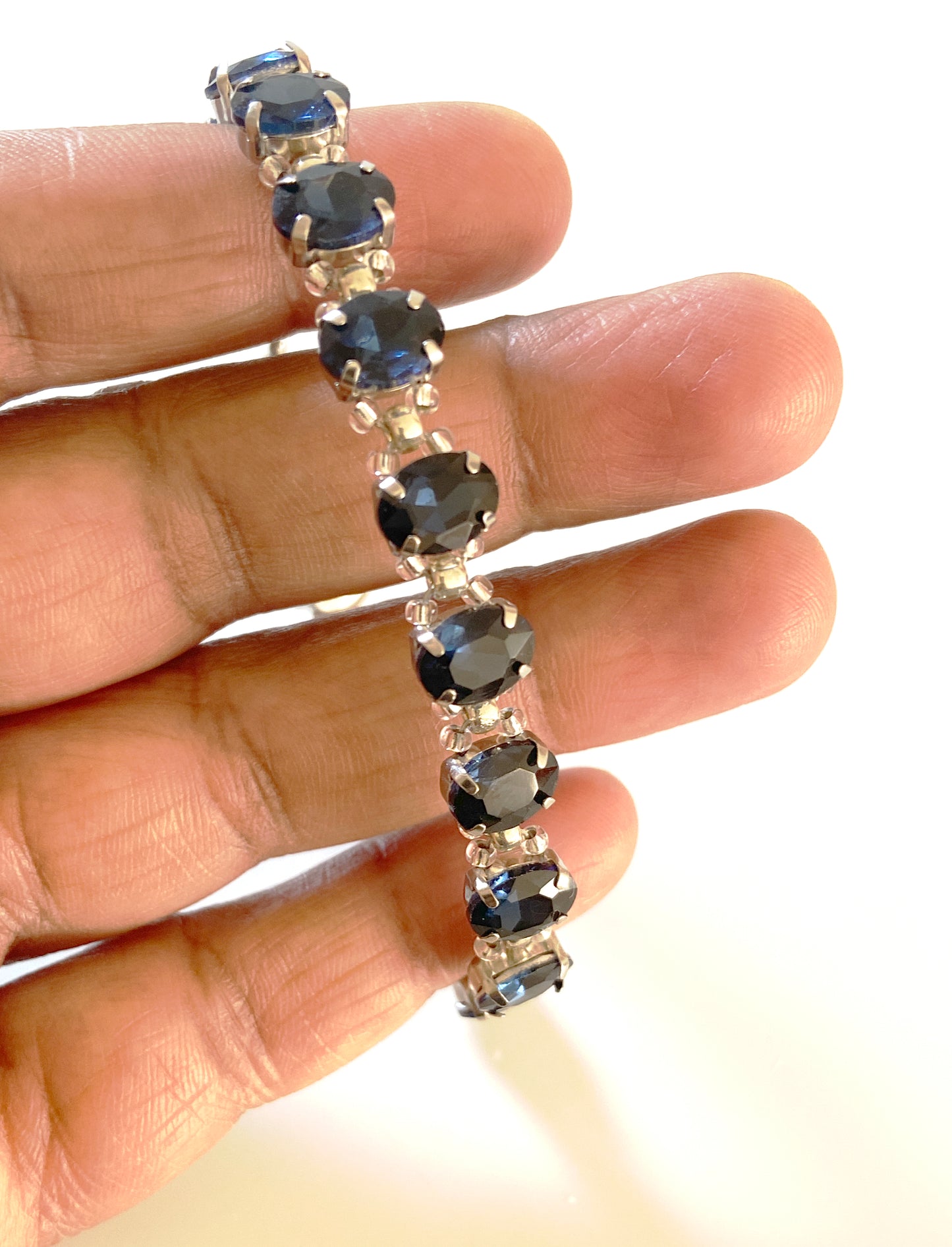 Stepping stone crystal bracelet