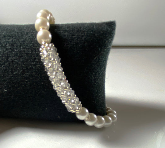 Pave crystal bracelet