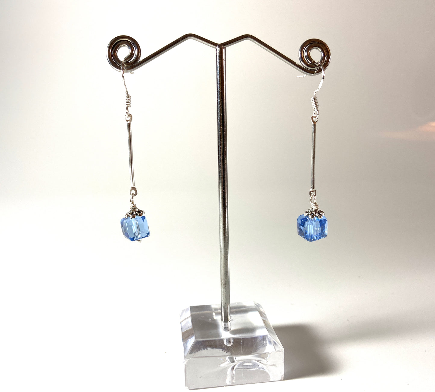 Cube drop earrings