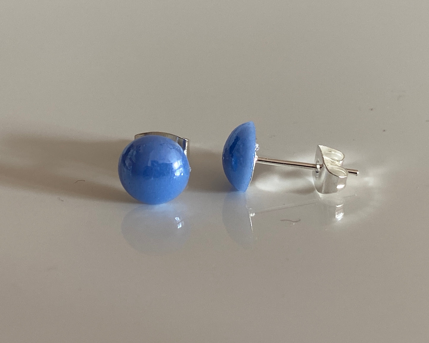 Glass Pearl Stud Earrings