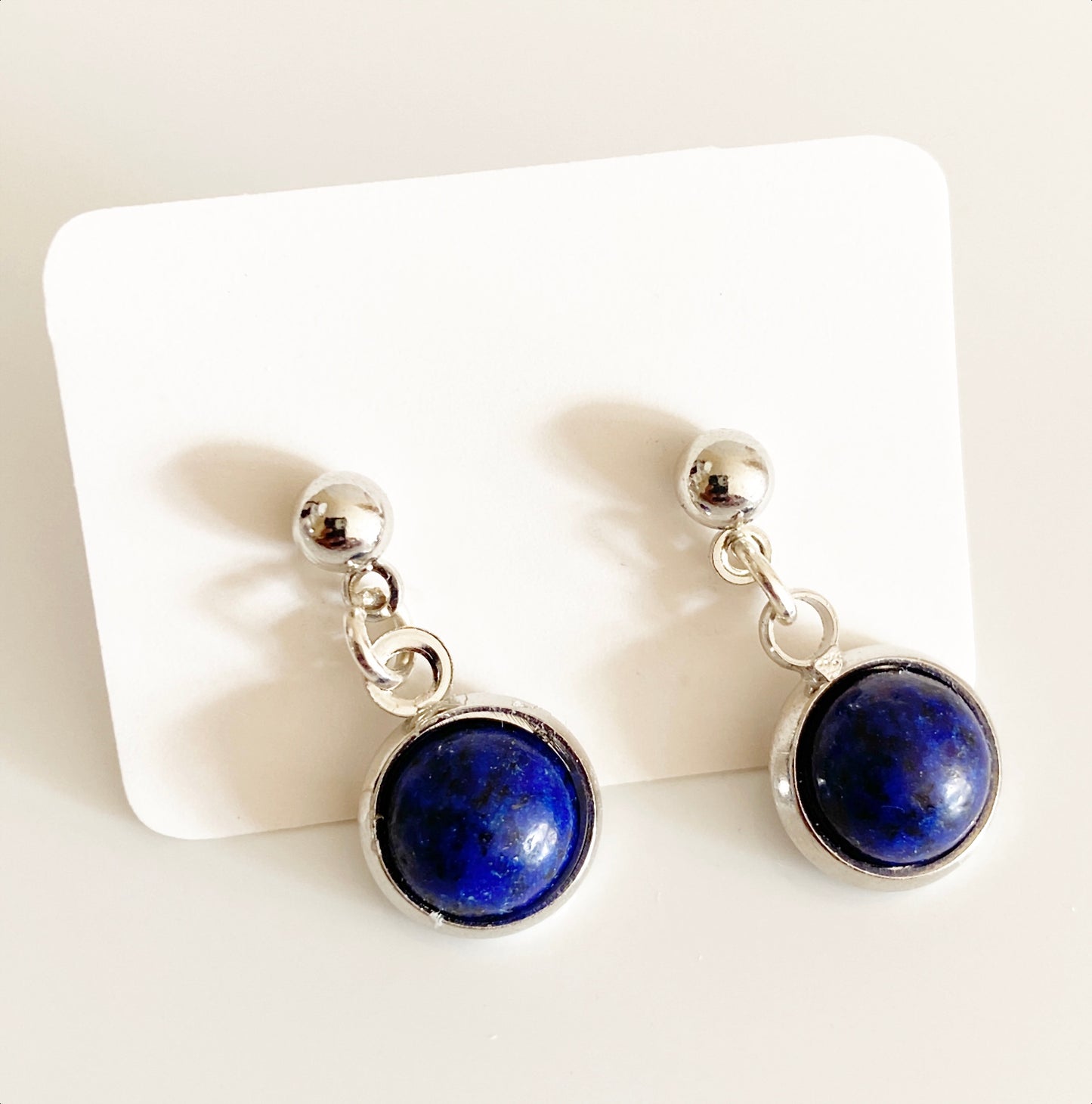 Gemstone drop earrings