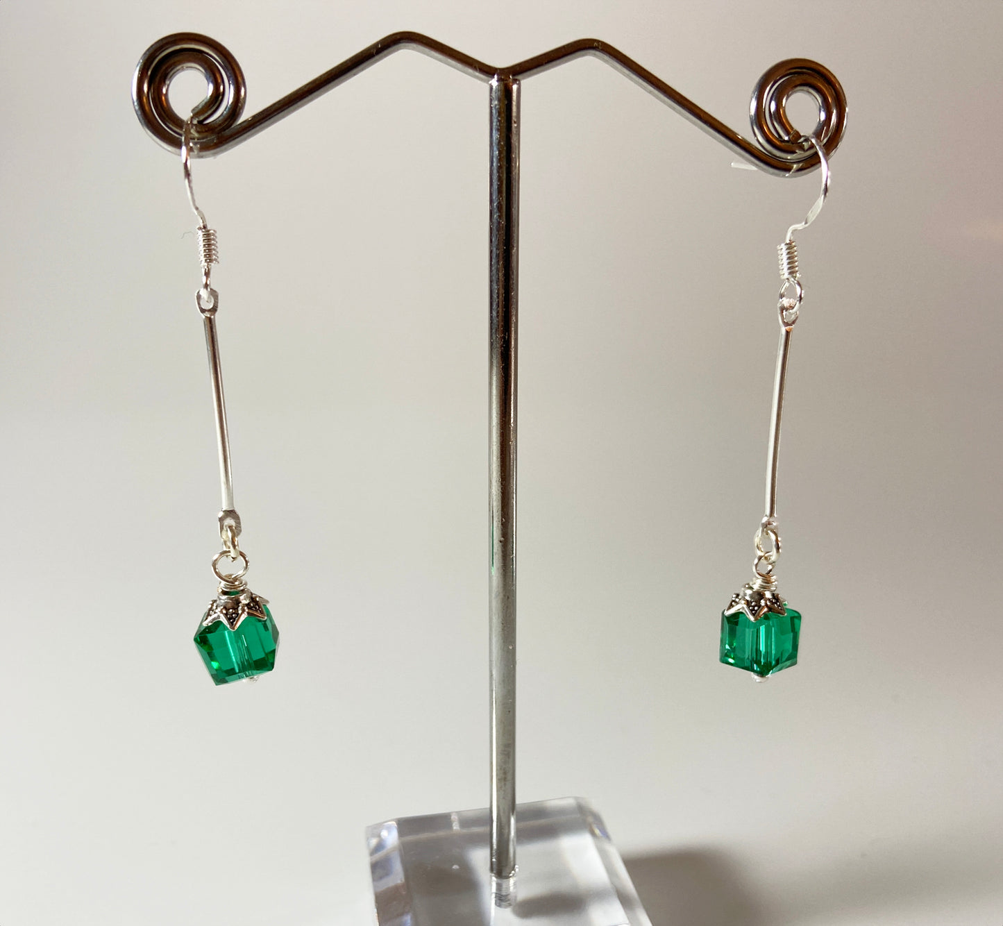 Cube drop earrings