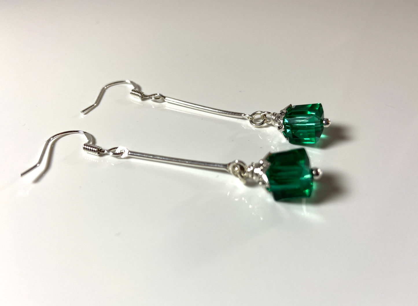 Cube drop earrings