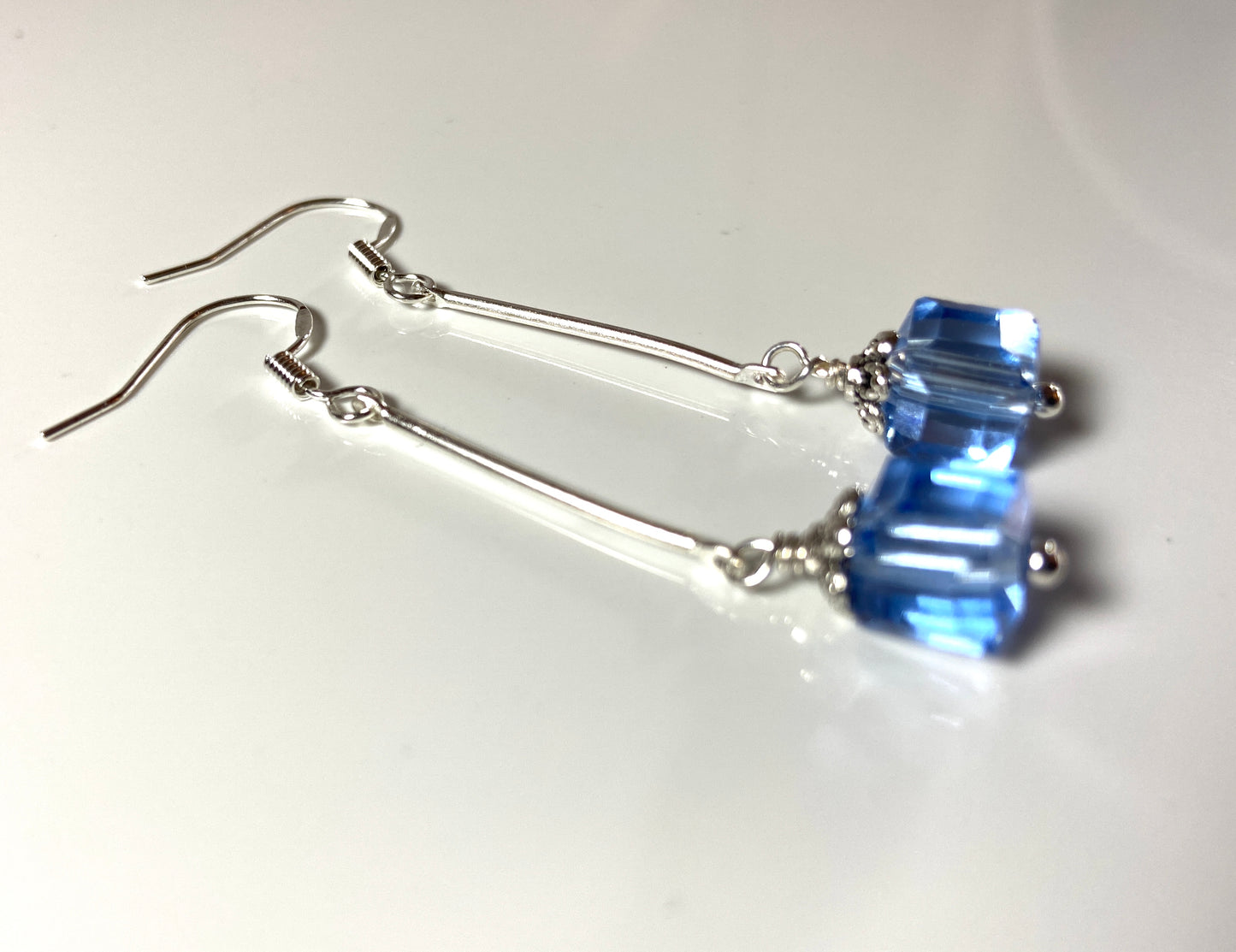 Cube drop earrings